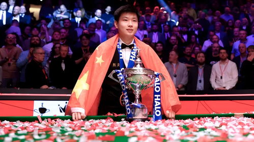 赵心童身披国旗举起奖杯