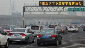 高速公路收费站车辆排队通行