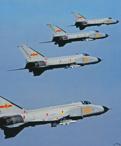 中国空军战机编队