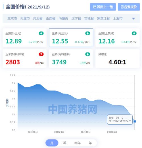 猪价走势图表分析图