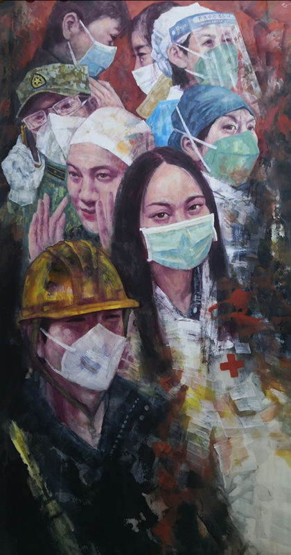 今天致敬国之脊梁，一位油画家的深情笔触打动人心