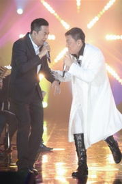 韩磊与邓紫棋台上合唱照片