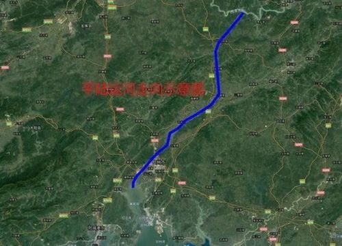 平陆运河规划路线图