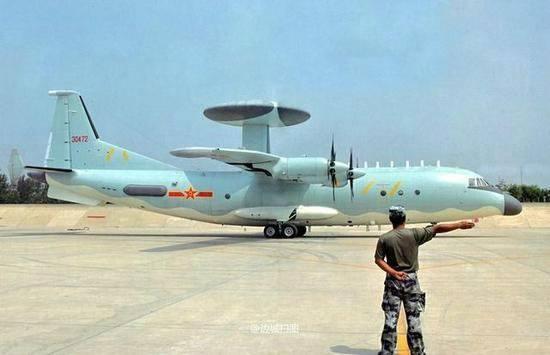 永兴岛机场上的空警500预警机