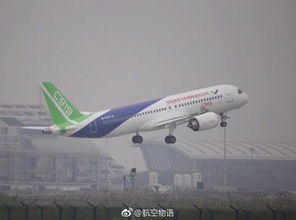 C919国产大飞机起飞瞬间