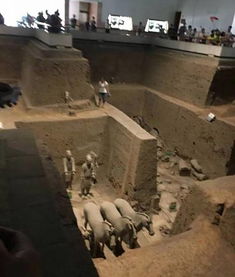 兵马俑三号坑游客跳入现场图