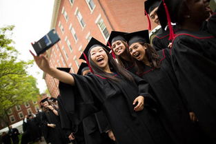 哈佛校长在毕业典礼上演讲画面