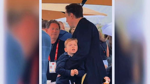 马斯克被儿子打后表情自然