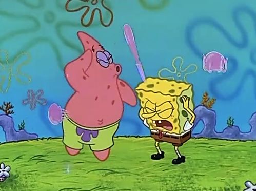 章鱼哥面对镜头摆姿势