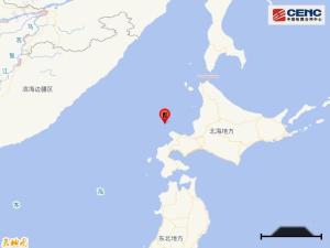 日本北海道地震分布示意