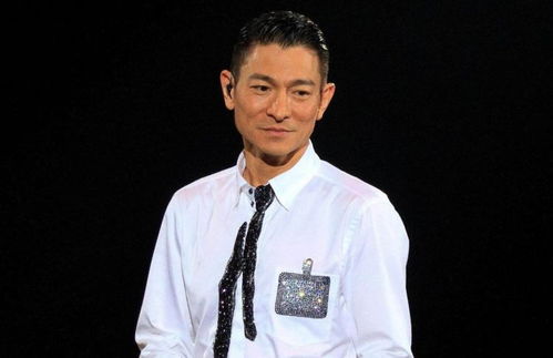 刘德华台下疲惫擦汗照片