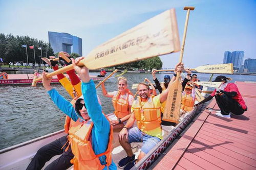 沈阳浑河龙舟赛现场