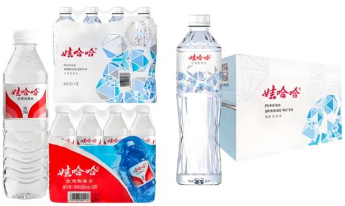娃哈哈纯净水瓶身包装设计