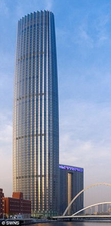 全球金融中心摩天大楼夜景