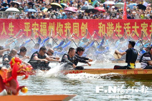 福州浦下河龙舟赛激烈竞逐