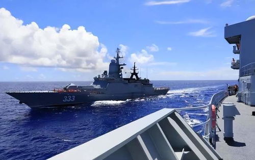 中国海军舰队在南海巡航