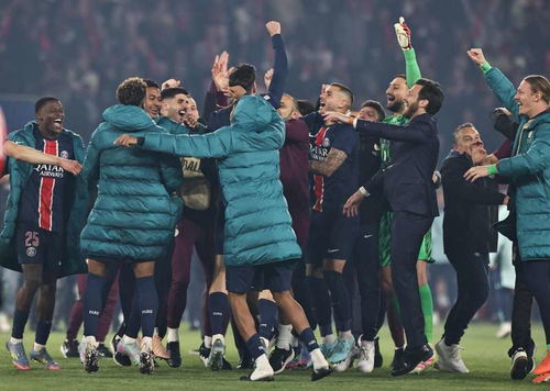 巴黎球迷庆祝胜利