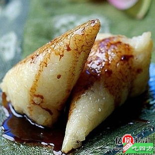 千层粽子切开内部结构