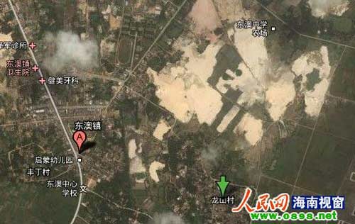 非法采矿现场曝光图