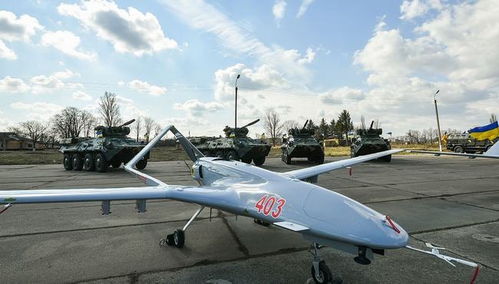 乌克兰使用的TB2无人机正在执行任务