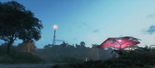 战场硝烟弥漫的空中景象