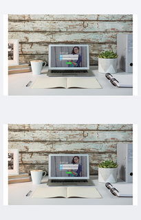 一张空荡的书桌与电脑屏幕前的孤独身影