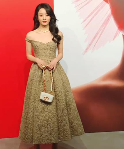 赵丽颖出席活动优雅微笑