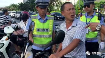 电动车违规行驶街头场景