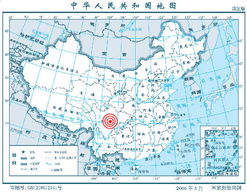 地震发生地位置图