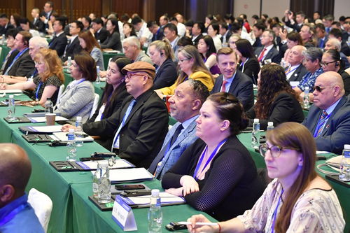 中美高层对话现场照片