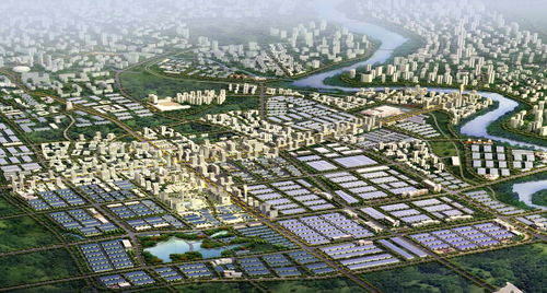 中国高科技产业园区航拍图