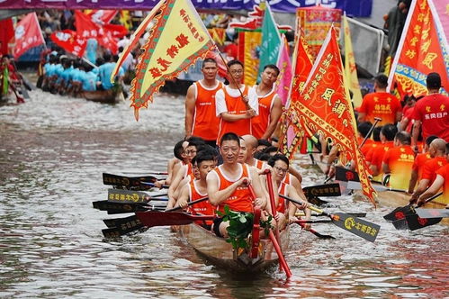 佛山叠滘龙舟比赛现场观众云集