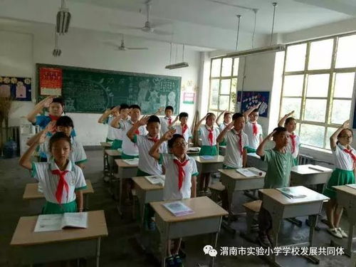 杜岚老校长升旗照片展示给学生看