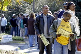 韩国选民排队投票现场