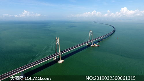 克里米亚大桥航拍全景图