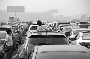 乘客在高速路边求助画面