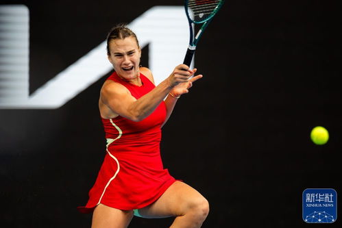 萨巴伦卡在比赛中回球