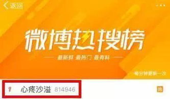 微博热搜“七根心简 定档”截图画面