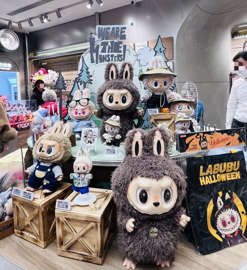 泡泡玛特门店内Labubu展示区