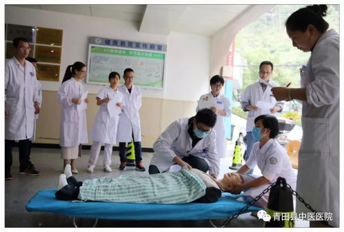 医院急诊室内的急救场景