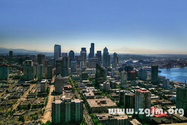 城市高楼林立与繁忙交通景象