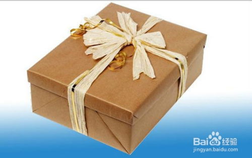 生日礼物盒打开后的精美布置