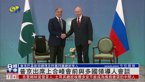 普京与多国领导人会谈场景