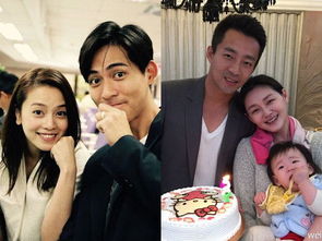 周渝民与妻子喻虹渊合影