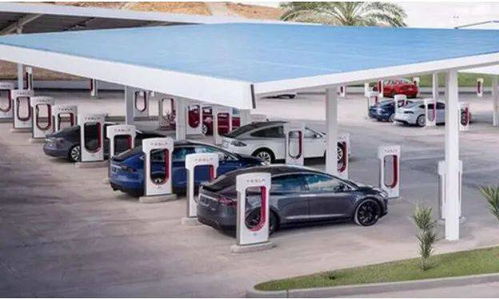 特斯拉超级充电站在乡村地区的分布图