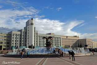 白俄罗斯首都明斯克的城市景观