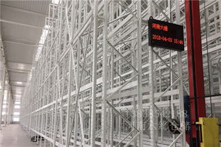 现代化智能物流仓库内部