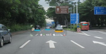 AR-HUD实际应用演示图