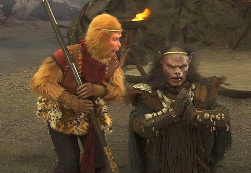 孙悟空与黑熊精对话