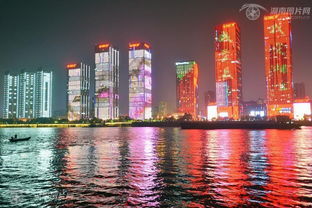 长沙湘江边现代建筑群